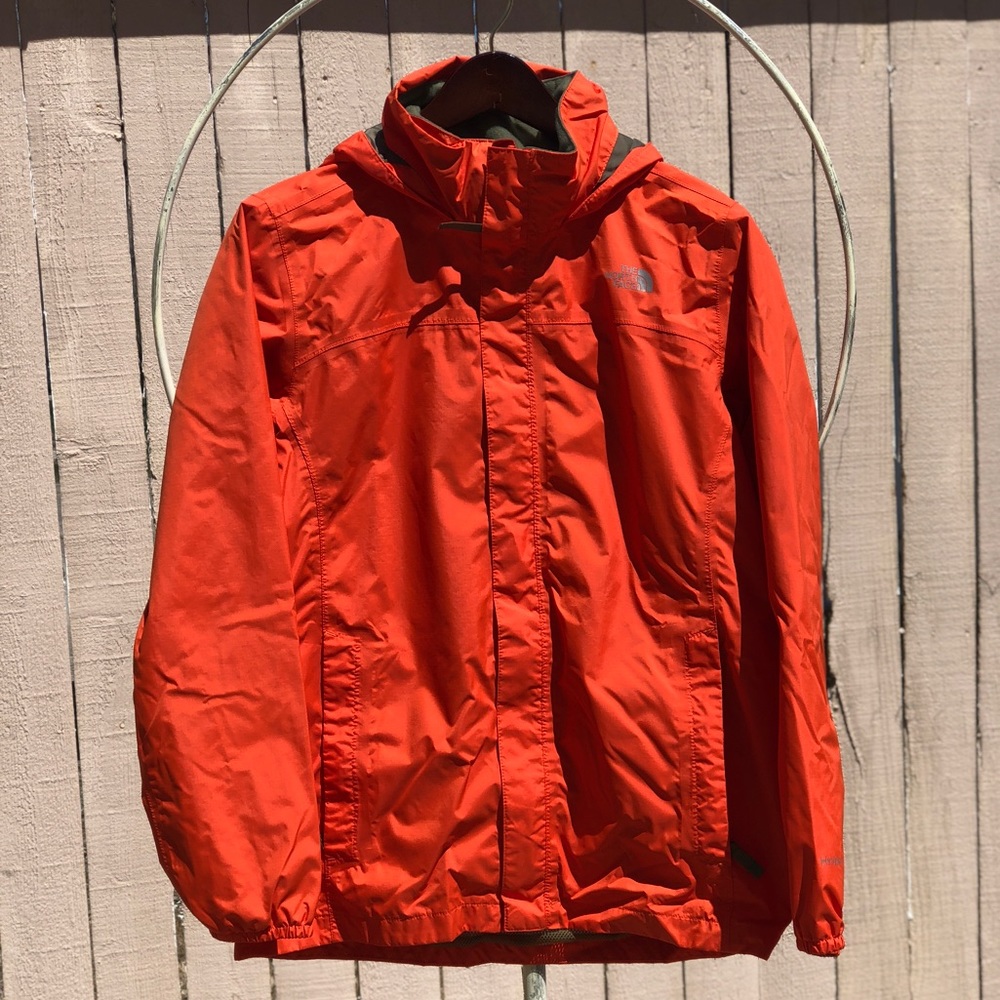 North Face Orange Windbreaker